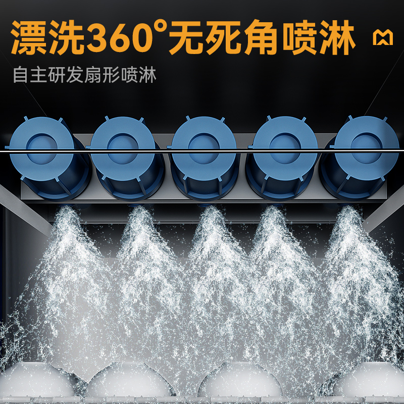 麥大廚5.7m豪華款平放式雙缸雙噴淋雙烘干商用企業(yè)洗碗機(jī)